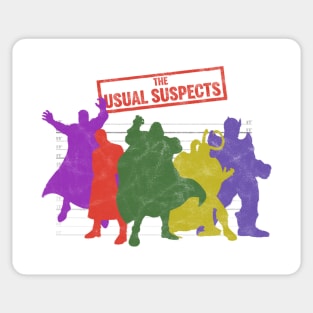 THE USUAL SUPERVILLAINS Sticker